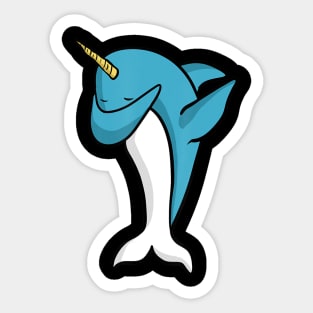 Dabbing Baby Narwhal Sticker